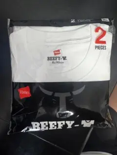 Hanes BEEFY-T クルーネックTシャツ 2枚組 XLのサムネイル