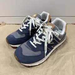 【極美品】ニューバランス 574 ネイビー