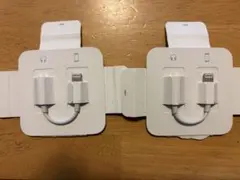 Apple純正品イヤホンジャック3.5mm変換アダプタ2個