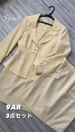 【Spiel】ママスーツ　入学式　入園式　卒業式　セレモニー　3点セット