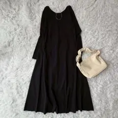 BARNYARDSTORM 長袖ワンピース　ブラック　黒　サイズ1 フレア