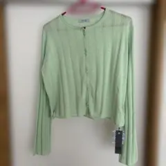 JEANASIS 16G COOL シェイドアイレットカーディガンのサムネイル