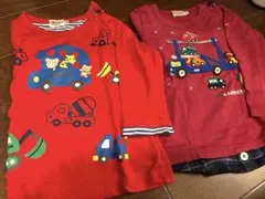 ミキハウス　長袖カットソー 90cm 2枚セット