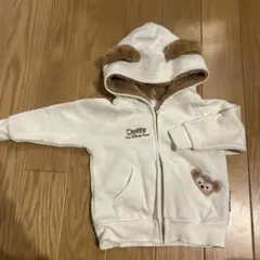 Duffy フード付きパーカー ホワイト　100 パーカー　フード　耳つき