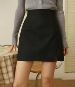 GRL ai86MAISON DE THERESE ハイウエストPUミニスカート