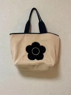 MARY QUANT トートバッグ クロッシェラフィアライクトート カゴバッグ
