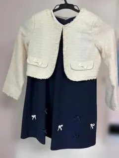 【小学生卒業式用】フォーマルドレスとジャケットセット