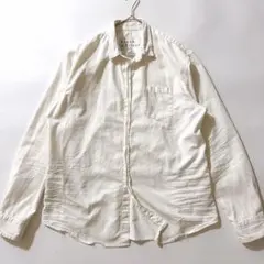 Frank&Eileen ルーク ストーンウォッシュドホワイトデニムシャツ XL