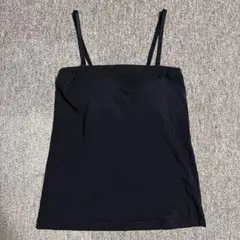 スーピマコットンブラチューブトップ　黒　M