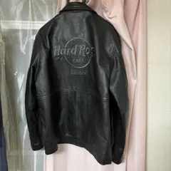 Hard Rock Cafe 背面刺繍 レザージャケット サンフランシスコ - メルカリ