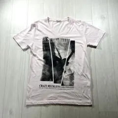 semanticdesign Vネック Tシャツ ピンク L お兄系 y2k
