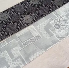 No.1843村山大島紬正絹　半幅帯☆兵児帯ハンドメイド