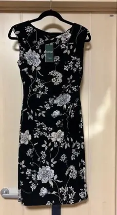 LAUREN RALPH フラワープリントノースリーブドレス　M
