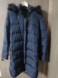 GUレディースダウンコートXLネイビー