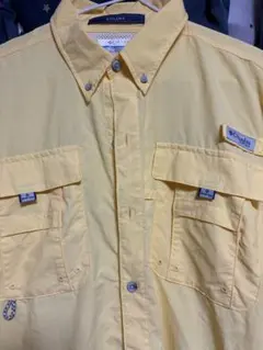Columbia PFG Bahama フィッシングシャツ 半袖 イエローのサムネイル