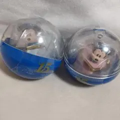 ディズニー ミッキー，ミニー，フィギュア 2個セット15周年