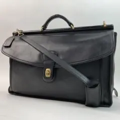 【良品 2way】COACH ウィリス ブリーフケース レザー ゴールド金具 黒
