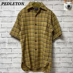PENDLETON 60s ヴィンテージ チェック柄 半袖ピュアウールシャツのサムネイル