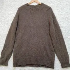 【美品】MHL FINE SHETLAND KNIT モックネック セーター