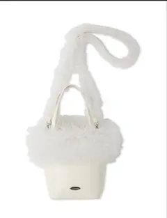 リリーブラウン チュール切り替え3WAYトート ホワイト