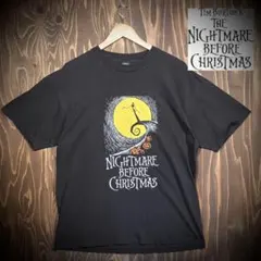 ナイトメアビフォアクリスマス　tシャツ ムービーt ディズニー　ブラック