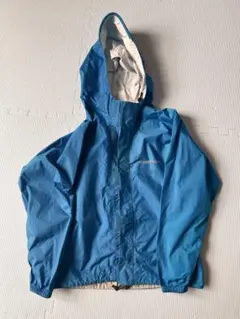 mont-bell モンベル キッズ レインウェア 140 ブルー クレパーカ