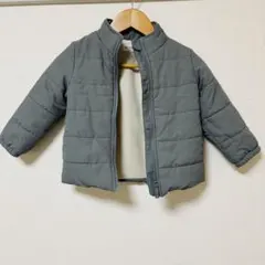 【美品】ベビー、キッズ　中綿ダウンジャケット　アウター　95サイズ　グレー