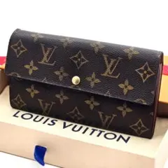 ルイヴィトン 長財布 モノグラム ポルトフォイユ サラ 2枚 A513