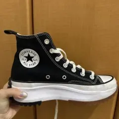 CONVERSE ALL STAR ブラック ハイカット厚底スニーカー 24cm