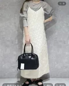 【apart by 】ラメフェザーキャミワンピース