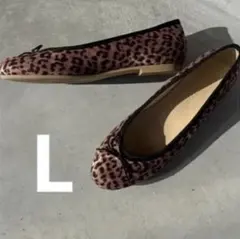 しまむら フラットシューズ L レオパード ヒョウ柄 Annaコラボ