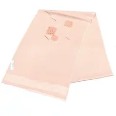 ☆新品未使用☆正絹　礼装用　ピンクオレンジ系帯揚げ　5
