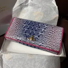 Vivienne Westwood クロコ型押し 長財布 ピンクパープル 美品のサムネイル