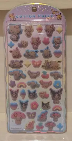 サンリオキャラクターズ COTTON PUFFYシール 日焼けのサムネイル