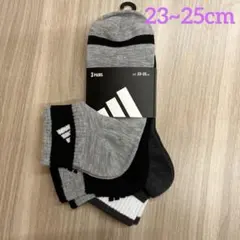 【新品】adidas レディースソックス　23~25cm ３色3足組のサムネイル