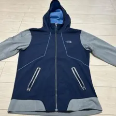 THE NORTH FACE フード付きパーカー ネイビー/グレー