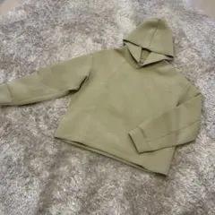 【UNIQLO】アースカラー ドライ スウェットパーカー L ショート丈 春