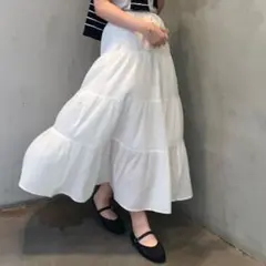 GUティアードマキシフレアスカート