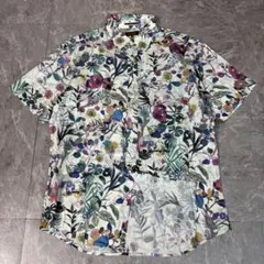 【Paul Smith】ボタニカル総柄プリント/半袖シャツ/花柄/695のサムネイル