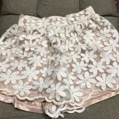 花柄 キュロット ショートパンツ