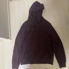 【UNIQLO】ユニクロ スウェットフルジップパーカ M ワインレッド