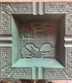 昭和レトロ　記念品　灰皿　大阪心斎橋