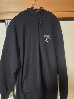 COCOLO ブラックパーカー フード付き