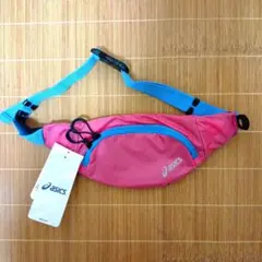 asics　ランニングウエストポーチ　　　ピンク/ターコイズ