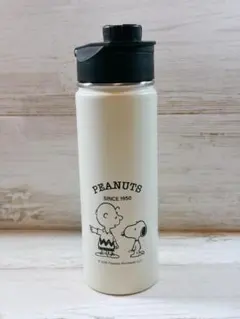 スヌーピー　保温 保冷　ステンレス ボトル 600ml　ベージュ　水筒のサムネイル