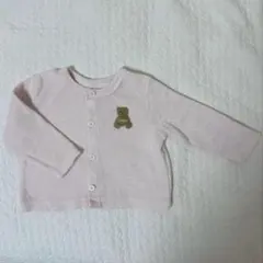 ジェラートピケ パイル カーディガン ジェラピケベビー ピンク 80 90