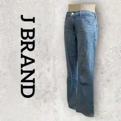 J BRAND クロップド デニム ストレートジーンズ (25) ブルーのサムネイル