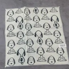 スヌーピー PEANUTS ハンカチ ホワイト ガーゼ 新品