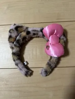 USJ ユニバ ハローキティ ヒョウ柄 ファー カチューシャ