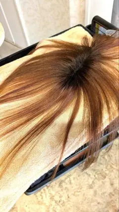 ゆう様専用ページ前髪有りライトブラウンクリップ無し